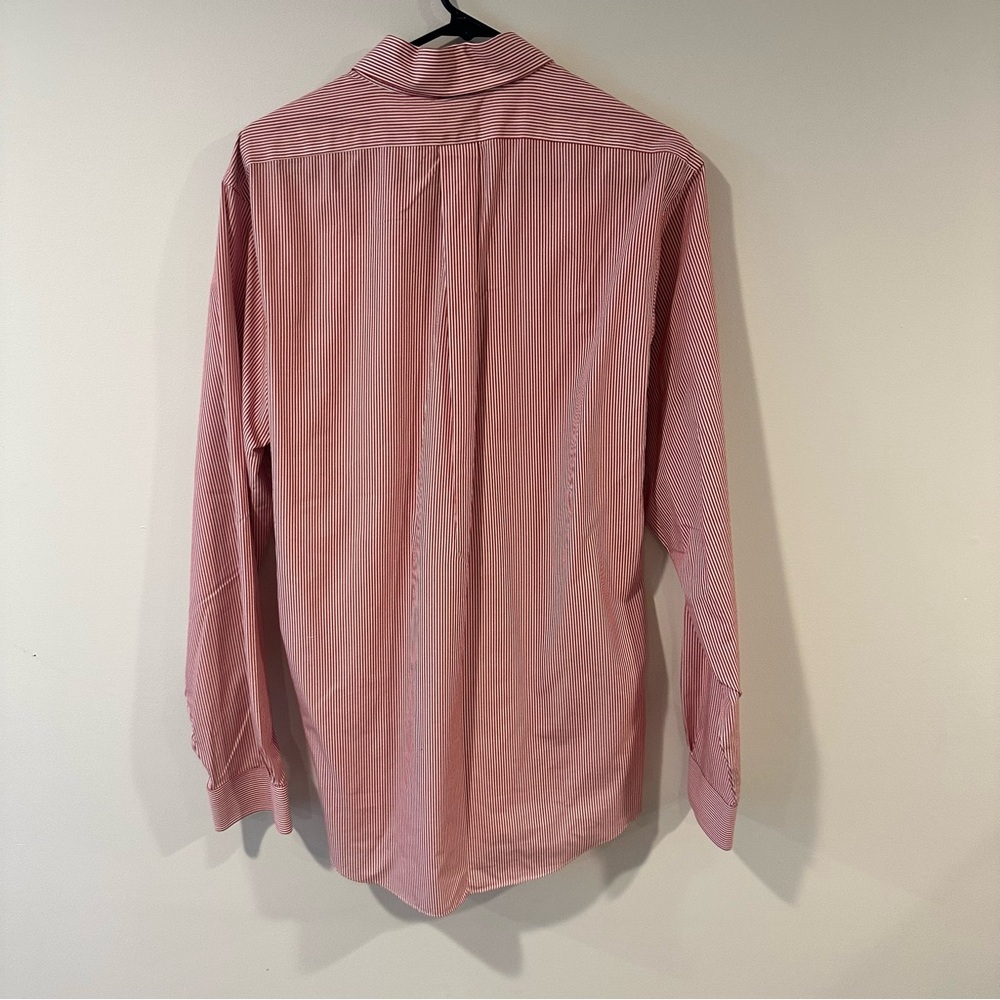 Brooks Brothers Red and White Striped Dress Shirt Regent Original Polo Shirt - Picture 4 of 7